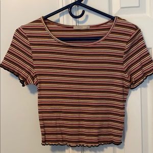 Striped crop top